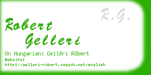 robert gelleri business card
