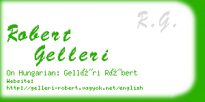 robert gelleri business card